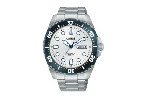 LORUS RL477BX9 férfi karóra, 44 mm, nemesacél szíj