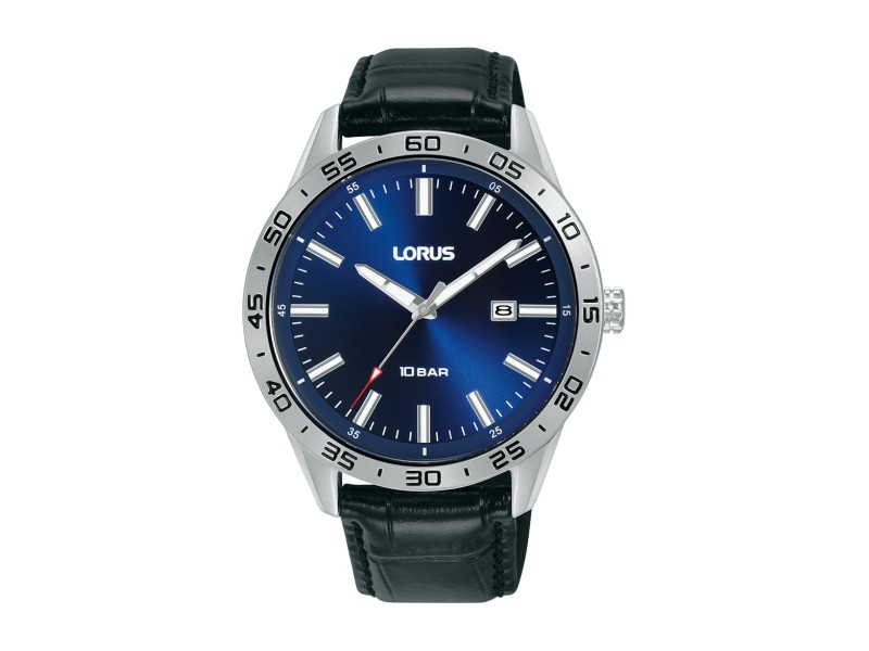 LORUS RH953QX9 férfi karóra, 42 mm, bőr szíj