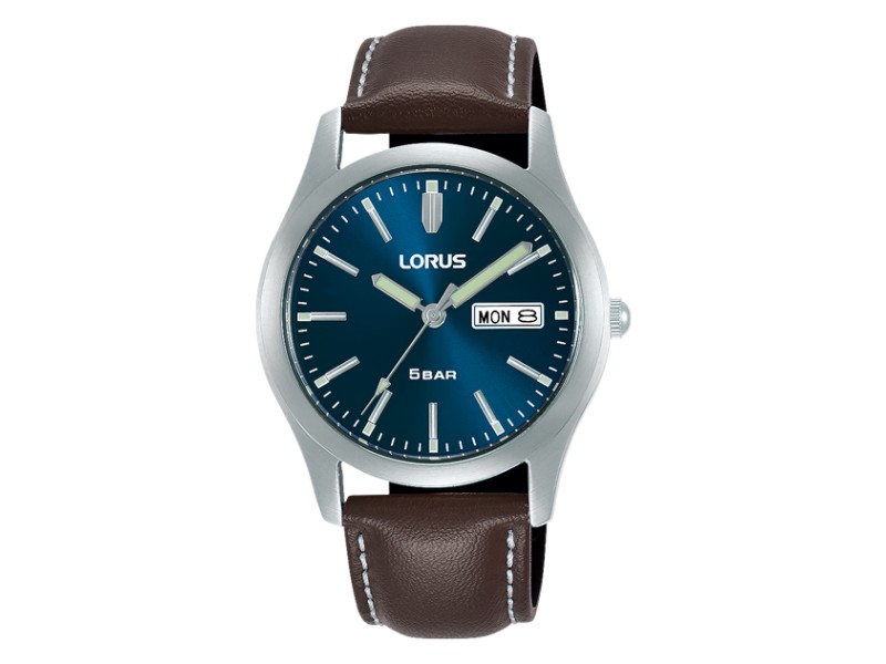 LORUS RXN81DX9 férfi karóra - bőr szíj, 38 mm