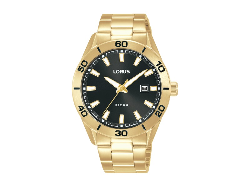 LORUS RH970PX9 férfi aranyozott nemesacél karóra 40 mm