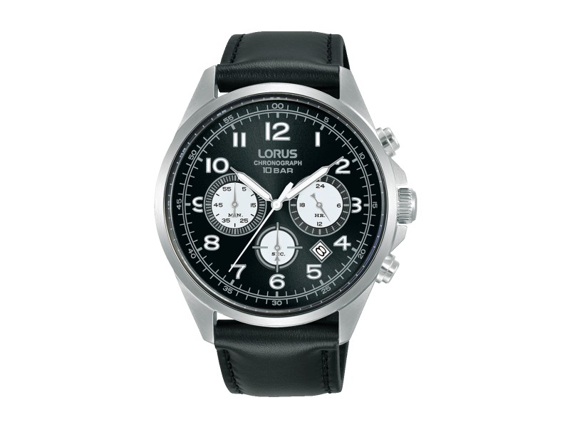 LORUS RT311KX9 - férfi kronográf, 43 mm, bőr szíj