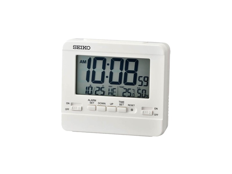 Seiko QHL086W digitális asztali óra, 9,1 cm