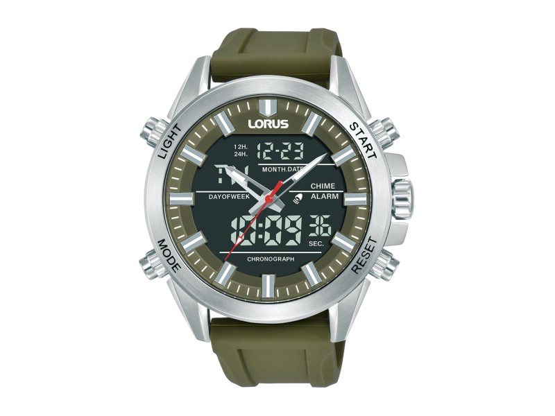 LORUS RW669AX9 férfi sport karóra színes szíj 45 mm