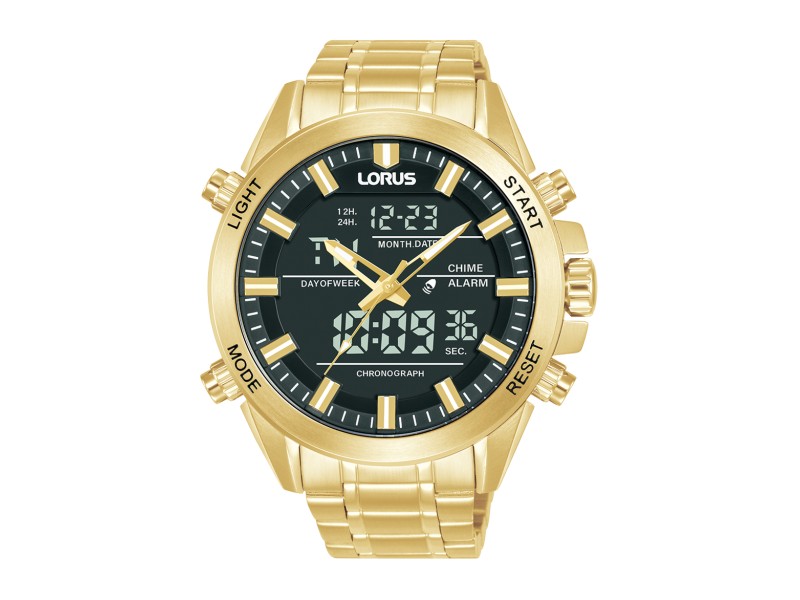 LORUS RW668AX9 férfi karóra - sárga arany nemesacél 45 mm