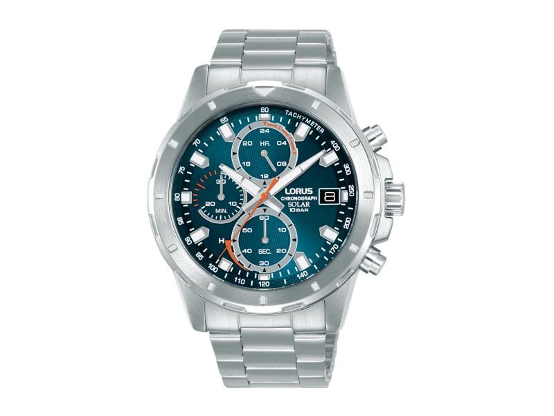 LORUS RZ603AX9 férfi solar kronográf 43 mm nemesacél szíj