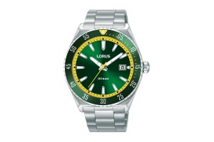 LORUS RS955DX9 férfi karóra, 42 mm, nemesacél szíj