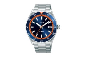 LORUS RS953DX9 férfi karóra, 42 mm, nemesacél szíj