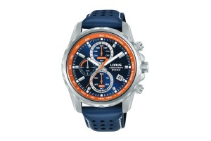 LORUS RM379JX9 férfi chronograph, bőr szíj, 43 mm