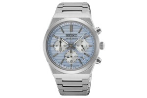 SEIKO SSB459P1 férfi karóra - nemesacél szíj, 38,7 mm