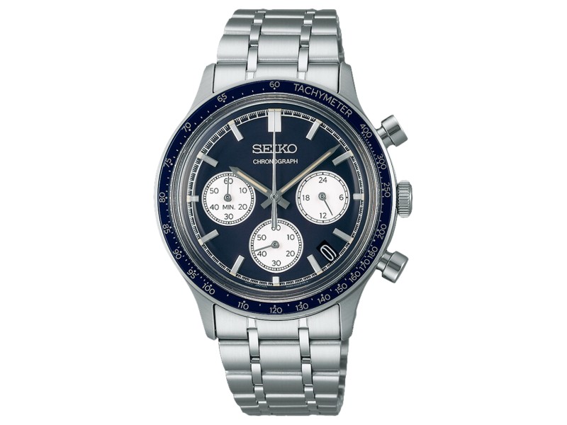 SEIKO SSB477P1 férfi karóra – nemesacél szíj, 38,7 mm