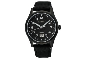 SEIKO SUR571P1 férfi karóra, textil szíj, 39,5 mm