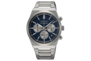 SEIKO SSB453P1 férfi karóra - 40 mm, nemesacél szíj