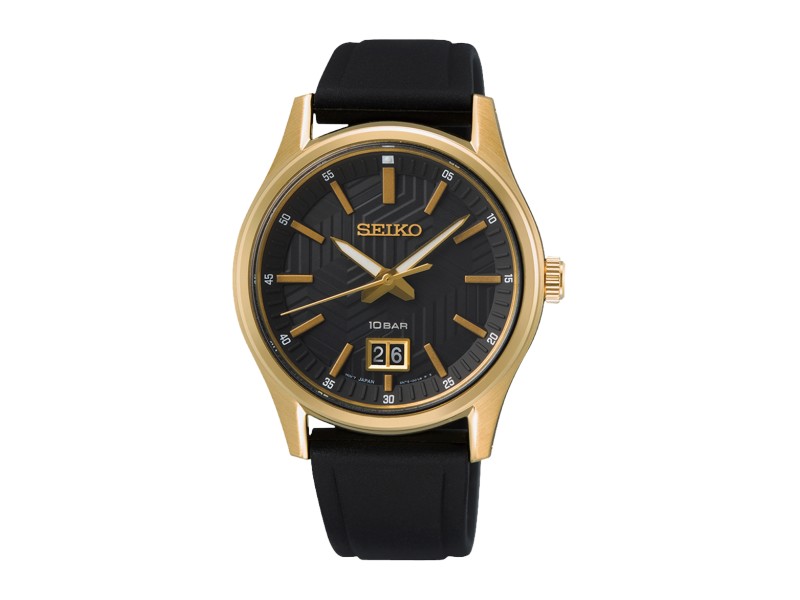 SEIKO SUR560P1 férfi karóra szilikon szíj 39,5 mm