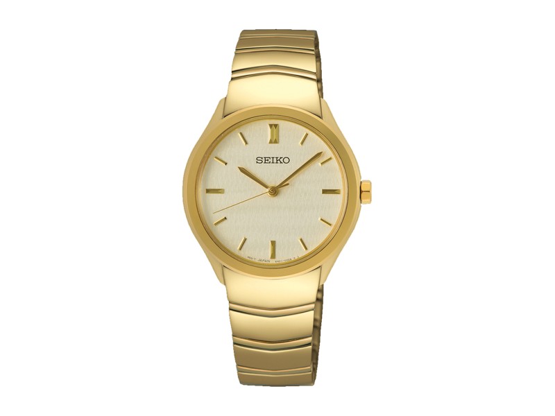 SEIKO SUR552P1 női arany karóra 30 mm