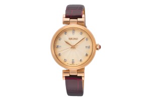 SEIKO SRZ548P1 női karóra – bőr szíj, 30 mm