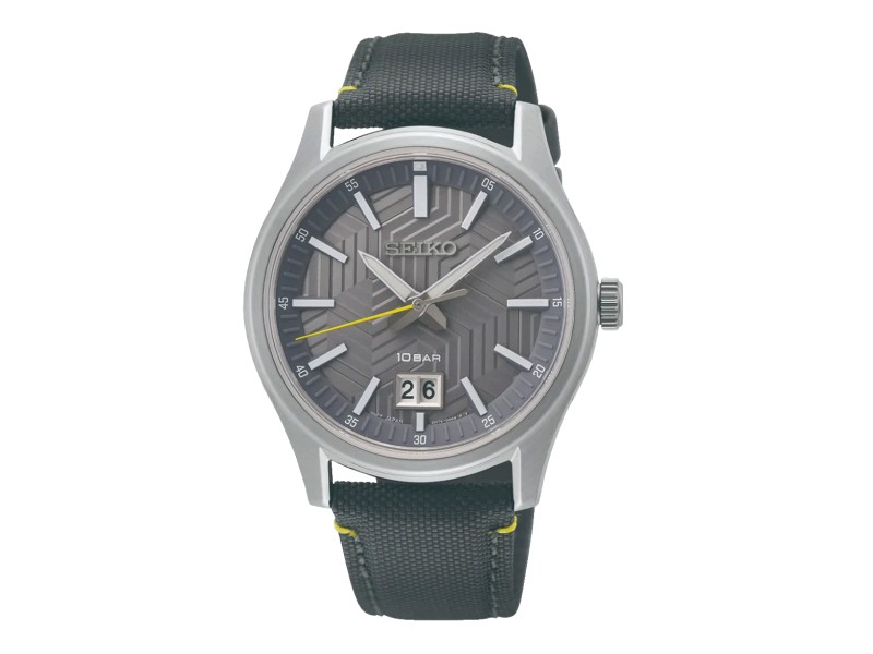 SEIKO SUR543P1 férfi karóra, textil szíj