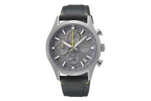 SEIKO SSB423P1 férfi karóra - textil szíj, 39,5 mm