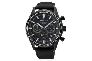 SEIKO SSB417P1 férfi karóra, textil szíj, 43 mm