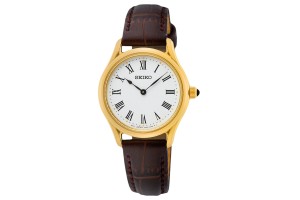 SEIKO SWR072P1 női karóra, világos bőr szíj