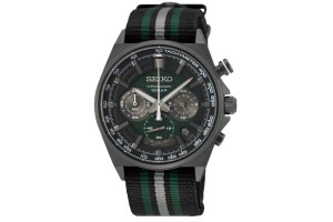 SEIKO SSB411P1 férfi karóra, NATO textil szíj, 41 mm