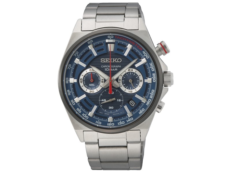 SEIKO SSB407P1 férfi karóra - 41 mm, nemesacél