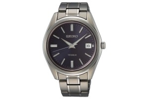 SEIKO SUR373P1 férfi titán karóra 40,2 mm