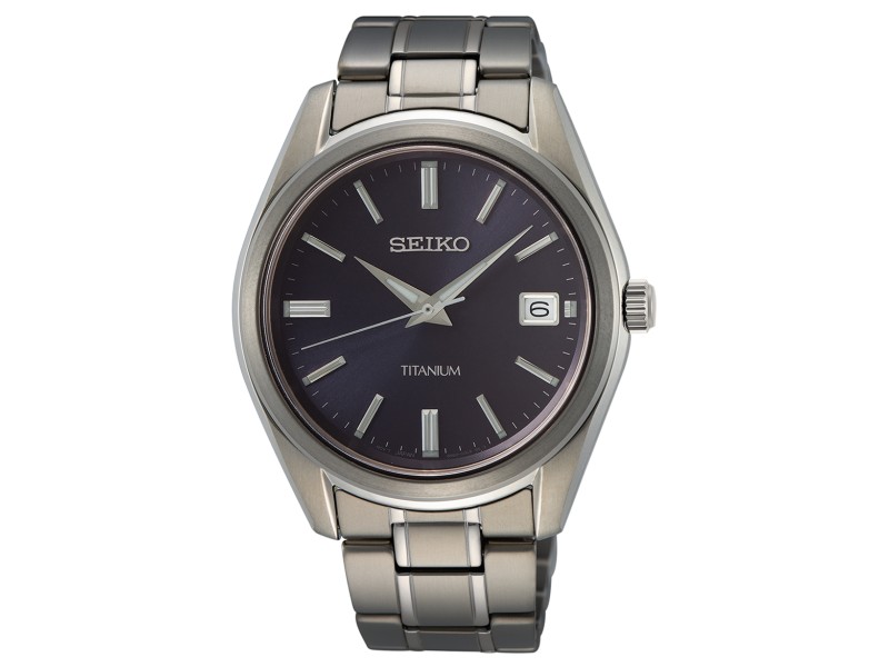 SEIKO SUR373P1 férfi titán karóra 40,2 mm