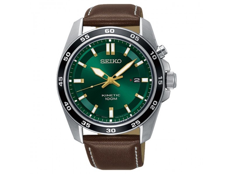 Seiko SKA791P1 férfi karóra bőr szíj 42,6 mm