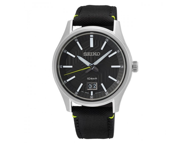 Seiko SUR517P1 férfi karóra, textil szíj, 39,5 mm