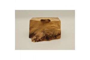 Mintás fa óratartó doboz 2 óra számára, puha belső