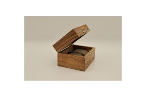 Mintás fa óratartó doboz 2 órának, puha belső