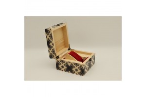 Mintás fa óratartó doboz 1 órához, puha belső