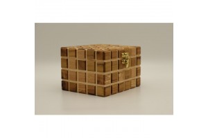 Mintás fa óratartó doboz 2 órához