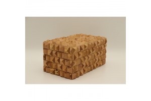 Mintás fa óratartó doboz 3 órához, puha bélés