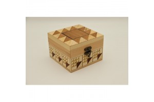 Mintás fa óratartó doboz – 1 karóra