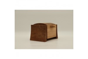 Mintás fa óratartó doboz — 1 karórához