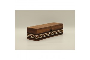 Mintás fa óratartó doboz 5 karórához