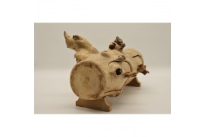 Fa tárolódoboz 2 rekesszel, puha belső