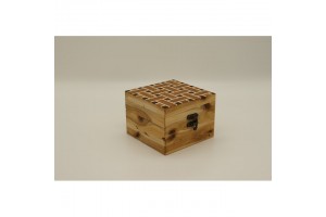 Mintás fa óratartó doboz 1 óra, puha belső