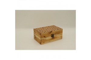 Mintás fa óratartó 3 órához (21×13×10 cm)