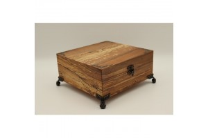 Mintás fa óratartó 6 karórához, puha belső