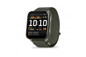 Garmin Venu X1 mohazöld Titanium ComfortFit szíjjal