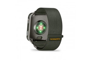 Garmin Venu X1 mohazöld Titanium ComfortFit szíjjal