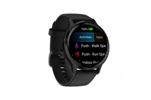 Garmin Venu 3 fekete szilikon szíjjal