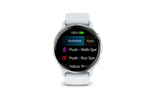 Garmin Venu 3 homokkő, ezüst keret, szilikon szíj