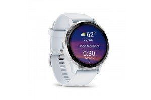 Garmin Venu 3 homokkő, ezüst keret, szilikon szíj
