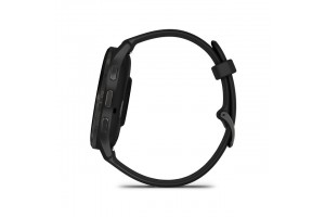 Garmin Venu 3 fekete - bőr és szilikon szíj