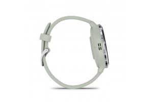 Garmin Venu 3S zsálya — ezüst keret, szilikon szíj