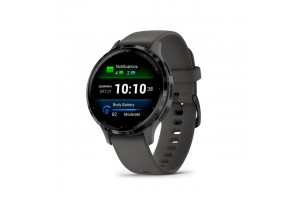 Garmin Venu 3S szürke, szilikon szíjjal