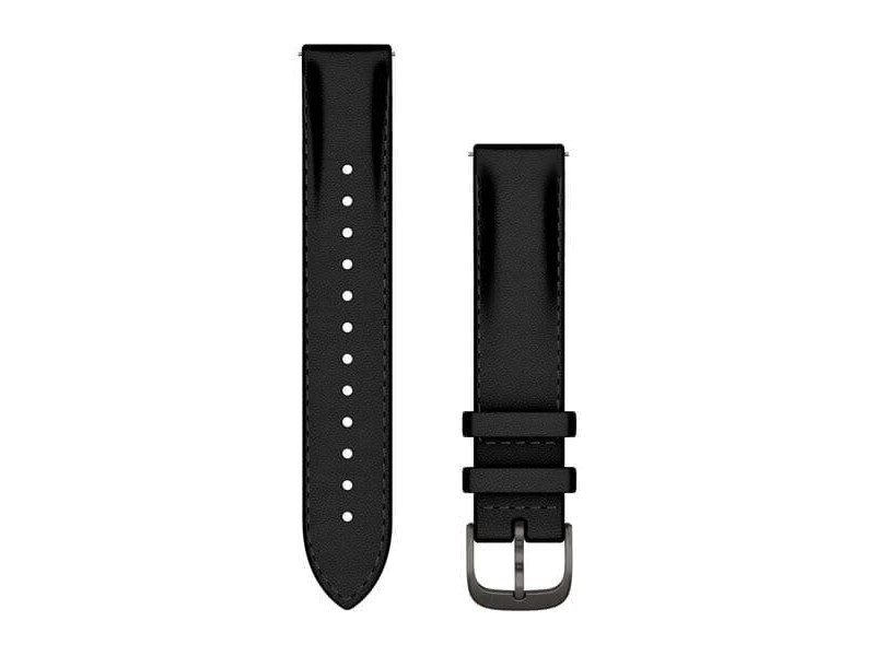Garmin 18 mm fekete bőr óraszíj (Quick Release)